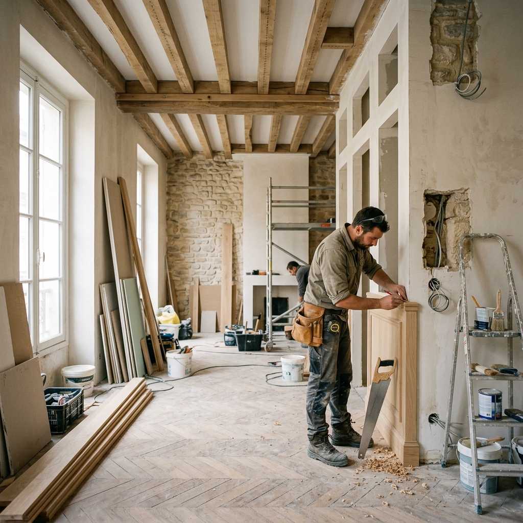 Prix détaillé rénovation intérieure 2026 : budget complet et exemples